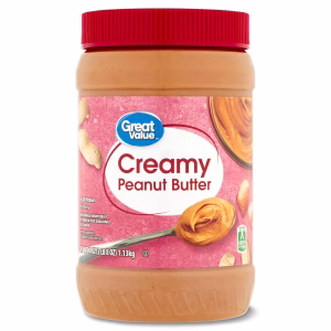 Great Value Creamy Peanut Butter, 40 oz - Image 1